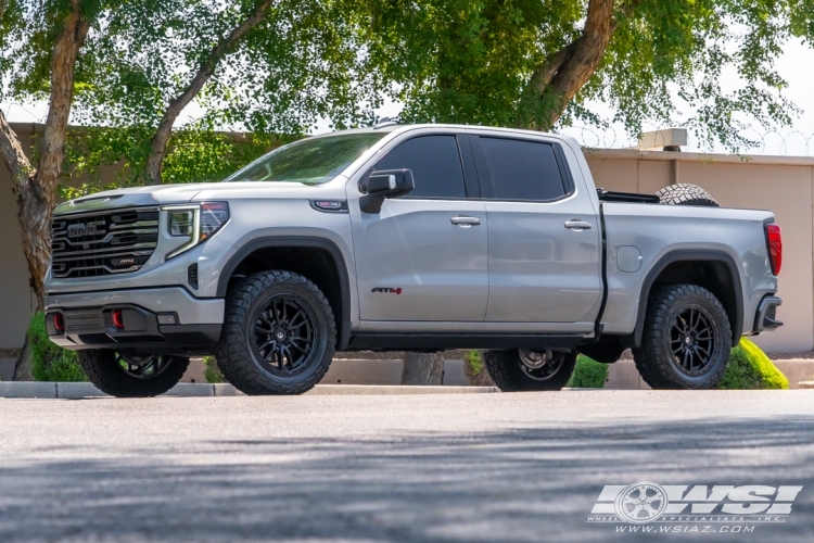 2024 GMC Sierra 1500 with 20" Fuel Rebel 6 D679 in Matte Black wheels