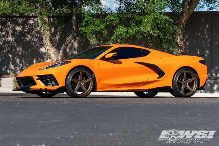 2023 Chevrolet Corvette with 20" Variant Sena in Gloss Bronze wheels