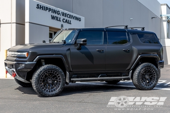 2024 GMC Hummer EV with 22" Vossen HFX-1 in Gloss Black wheels