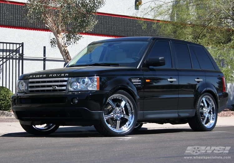 2007 Land Rover Range Rover Sport with 22" Gianelle Spezia-5 in Chrome wheels