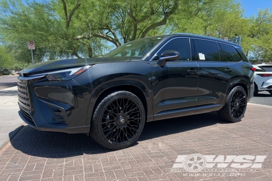 2025 Lexus TX with 20" Lexani Newport XL in Gloss Black wheels