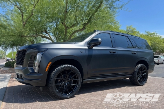 2025 Cadillac Escalade with 24" Vossen HF6-4 in Gloss Black wheels