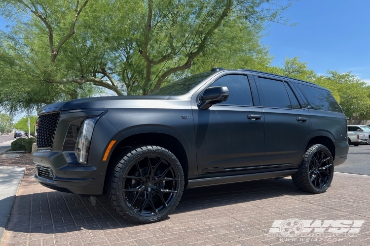 2025 Cadillac Escalade with 24" Vossen HF6-4 in Gloss Black wheels