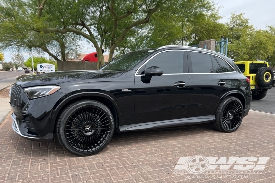 2024 Mercedes-Benz GLC-Class with 22" Gianelle Cabo in Gloss Black (exposed lug) wheels