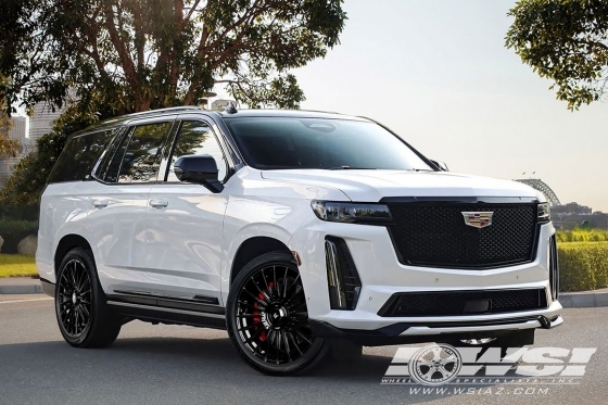 2025 Cadillac Escalade with 24" Lexani Forged LM01 in Gloss Black wheels