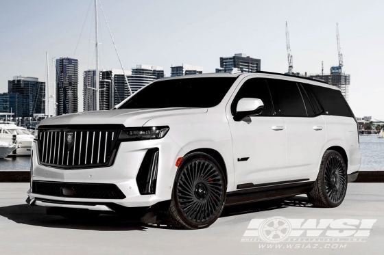 2025 Cadillac Escalade with Lexani Forged LM03 in Gloss Black wheels