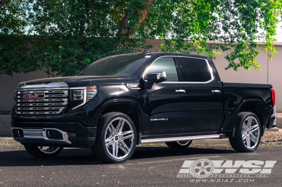 2025 GMC Sierra 1500 with 24" Koko Kuture Vetse in Chrome wheels