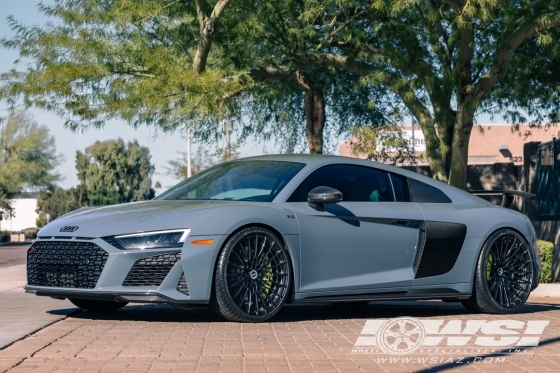 2020 Audi R8 with 20" Brixton Forged HS1 in Custom wheels