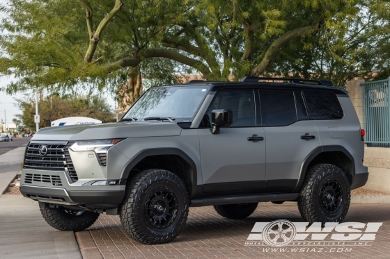 2026 Lexus GX with 17" Fuel Fortress in Matte Black (Gloss Black Lip) wheels