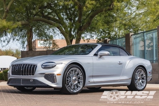 2026 Bentley Continental GT with 22" Lexani Newport XL in Chrome wheels
