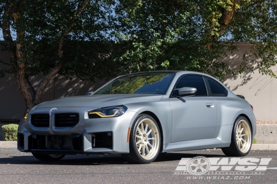 2026 BMW M2 with 20" BC Forged TD01 in Satin Gold (Brushed) wheels