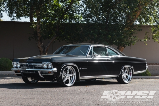 1965 Chevrolet Impala with 24" Pro Billet Demon in Polished wheels