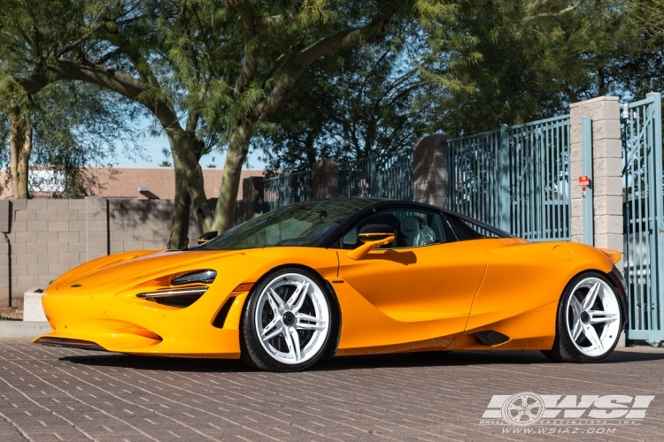 2026 McLaren 720S with 21" Brixton Forged FDE02 3-PIECE in Custom wheels