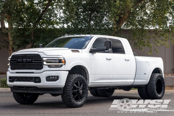 2021 Ram Pickup with 20" Hostile Off Road H403 Kodiak-F in Satin Black wheels