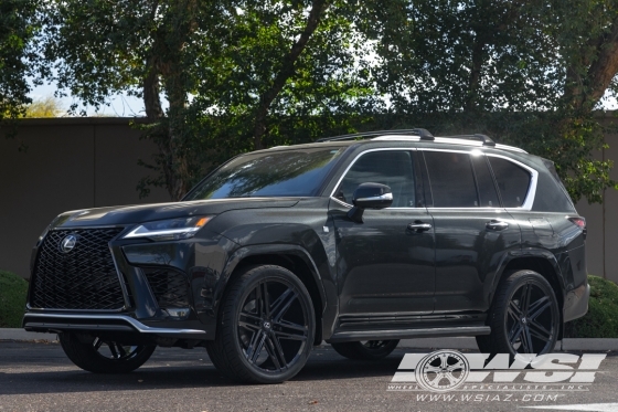 2026 Lexus LX with 24" Koko Kuture Vetse in Gloss Black wheels