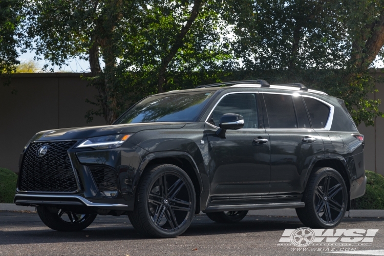 2026 Lexus LX with 24" Koko Kuture Vetse in Gloss Black wheels