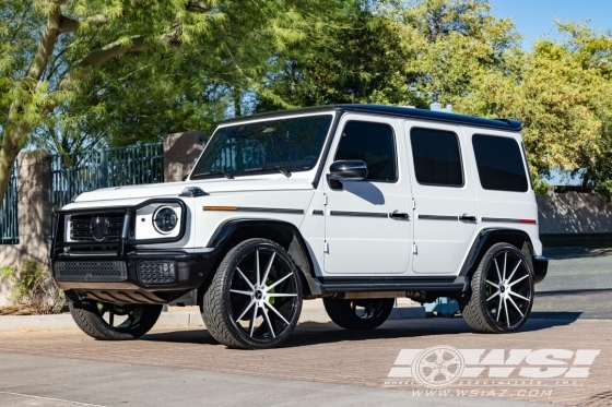 2025 Mercedes-Benz G-Class with 24" Koko Kuture Le Mans in Black Machined wheels
