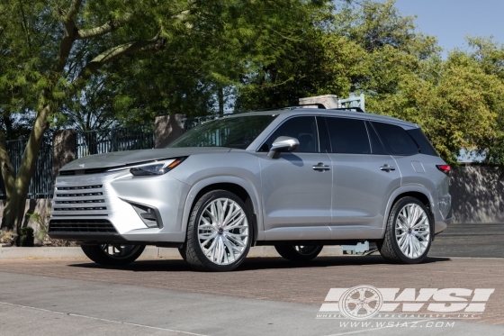 2026 Lexus TX with 24" Lexani Aries in Silver wheels