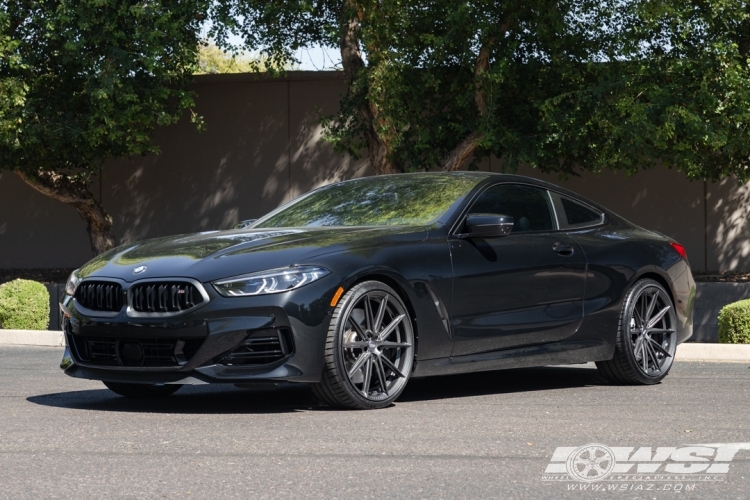 2026 BMW 8-Series with 21" Vossen HFX-2 in Raw wheels