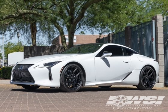 2020 Lexus LC with 21" Vossen HF-5 in Satin Black wheels