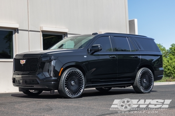 2026 Cadillac Escalade with 26" Giovanna Tulum in Gloss Black Machined wheels