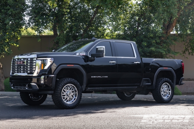 2024 GMC Sierra 3500 with 20" TIS Offroad 544 in Chrome wheels