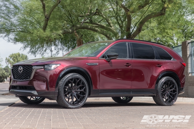 2026 Mazda CX-90 with 24" Gianelle Monte Carlo in Gloss Black wheels
