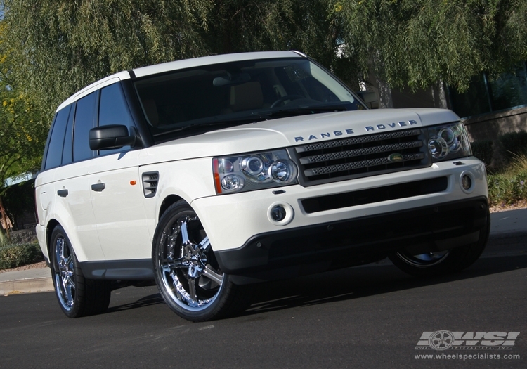 2007 Land Rover Range Rover Sport with 22" Gianelle Spezia-5 in Chrome wheels