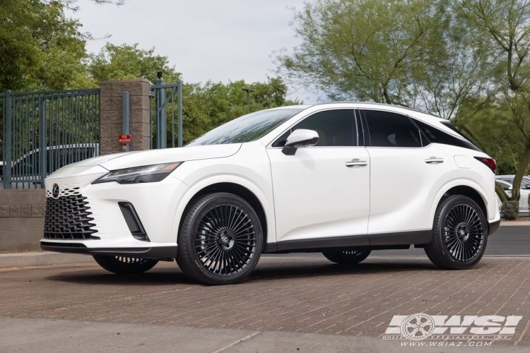 2026 Lexus RX with 22" Gianelle Cabo in Gloss Black (exposed lug) wheels