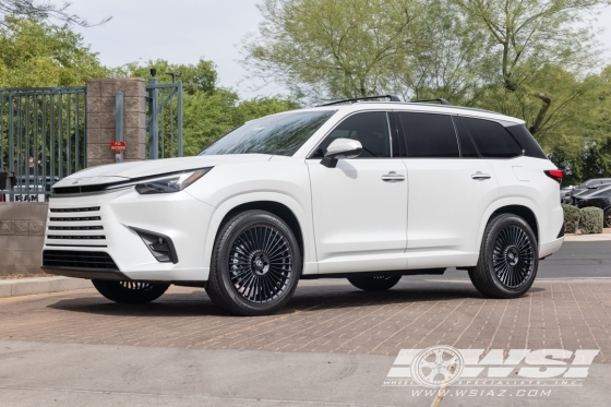 2026 Lexus TX with 22" Gianelle Cabo in Gloss Black (exposed lug) wheels