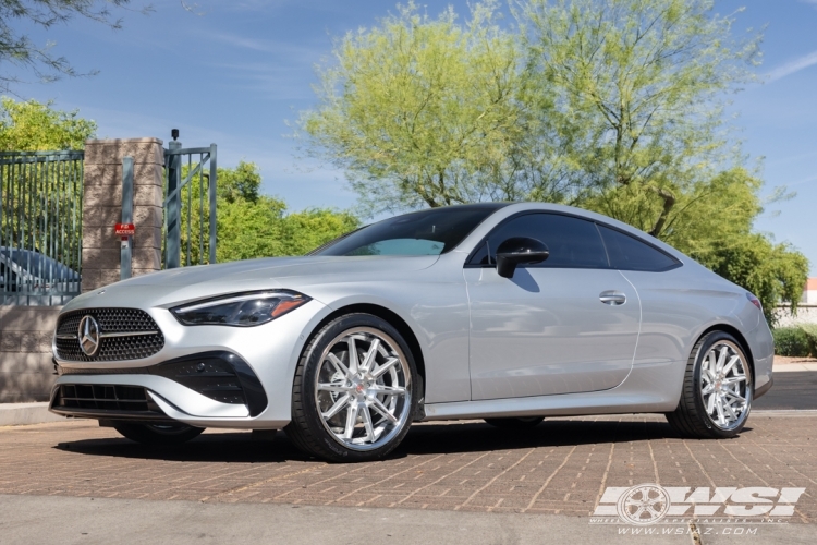2025 Mercedes-Benz CLE-Class with 20" Ferrada CM2 in Silver Machined (Chrome Lip) wheels