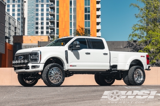 2026 Ford F-450 with 24" JTX Forged Widow Dually in Polished wheels