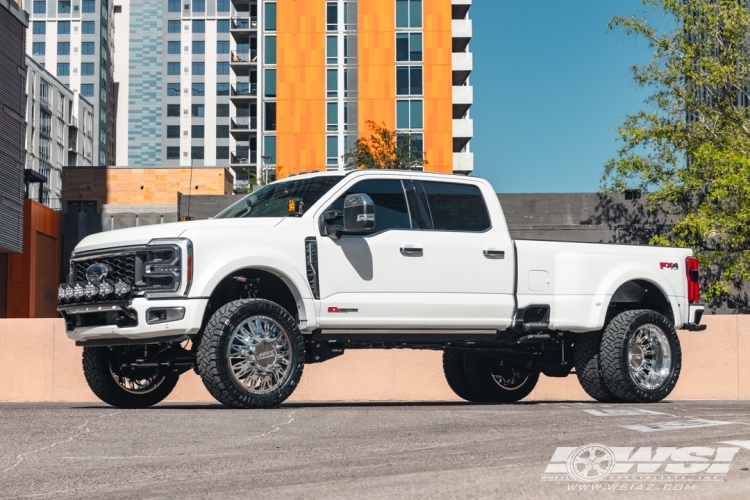 2026 Ford F-450 with 24" JTX Forged Widow Dually in Polished wheels