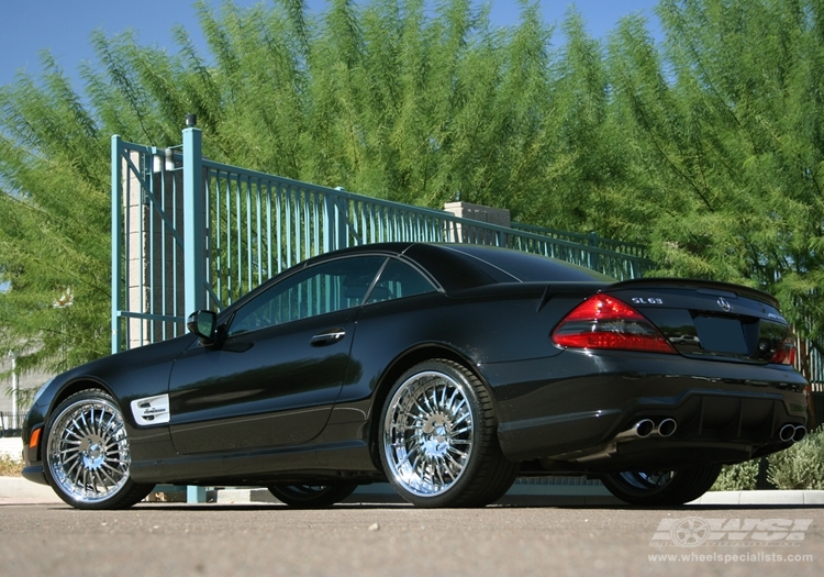2009 Mercedes-Benz SL-Class with 20" GFG Forged Mykonos in Chrome wheels