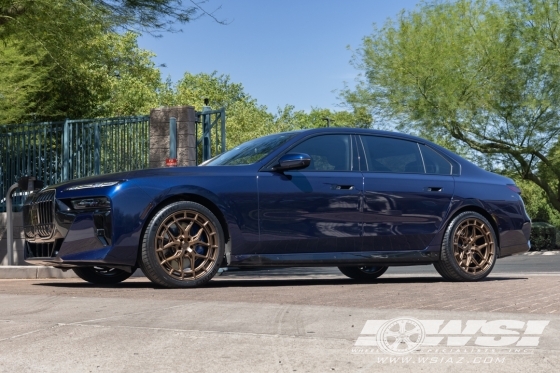 2024 BMW 7-Series with 21" Vossen HFX-1 in Raw (Custom Finish) wheels