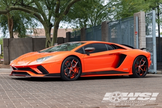 2018 Lamborghini Adventador with 21" Lexani Forged LZ-739 in Custom wheels
