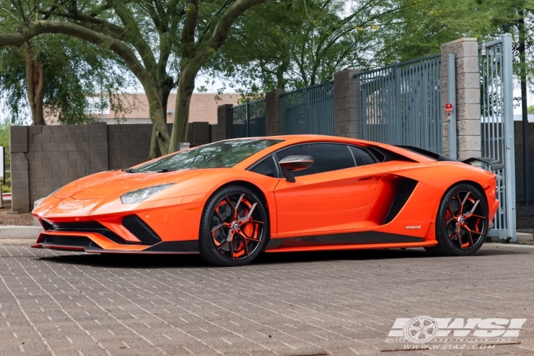2018 Lamborghini Adventador with 21" Lexani Forged LZ-739 in Custom wheels