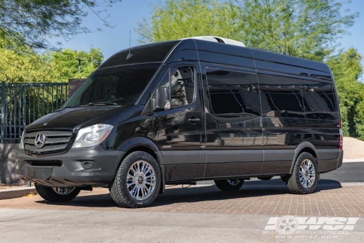 2015 Mercedes-Benz Sprinter with 20" Lexani Laguna XL in Chrome wheels