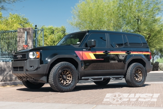 2024 Toyota Land Cruiser with 18" Fuel Covert D696 in Matte Bronze (Black Ring) wheels