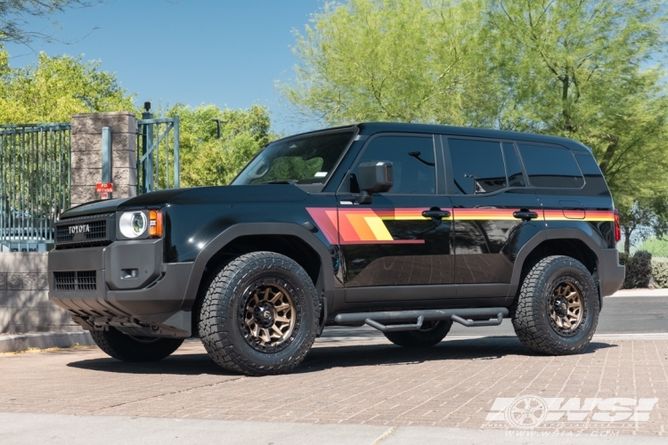 2024 Toyota Land Cruiser with 18" Fuel Covert D696 in Matte Bronze (Black Ring) wheels