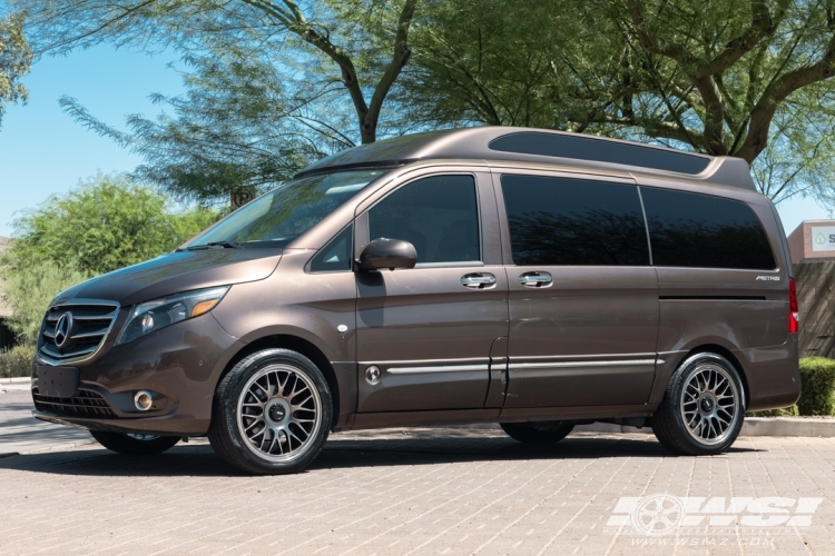 2017 Mercedes-Benz Metris with 19" Konig MRK1 in Hyper Carbon wheels
