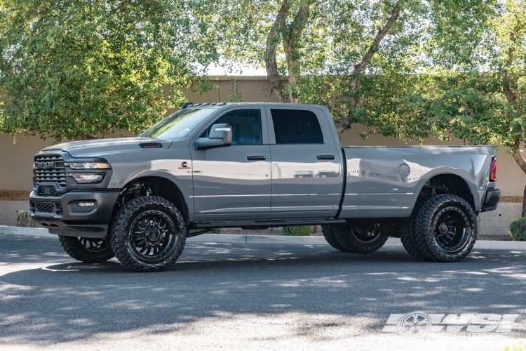 2026 Ram Pickup with 22" Arena Dually Mission FRT in Gloss Black wheels