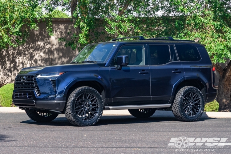 2026 Lexus GX with 22" Vossen HFX-6 in Gloss Black wheels