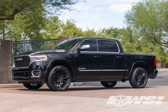 2026 Ram Pickup with 22" Koko Kuture Como 12 in Gloss Black wheels