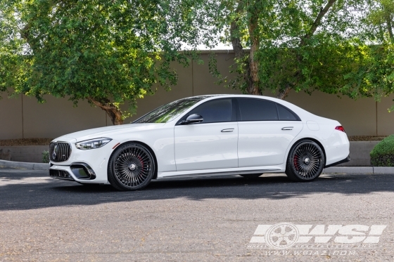 2026 Mercedes-Benz S-Class with 22" Giovanna Tulum in Gloss Black wheels