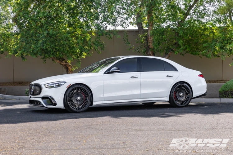 2026 Mercedes-Benz S-Class with 22" Giovanna Tulum in Gloss Black wheels