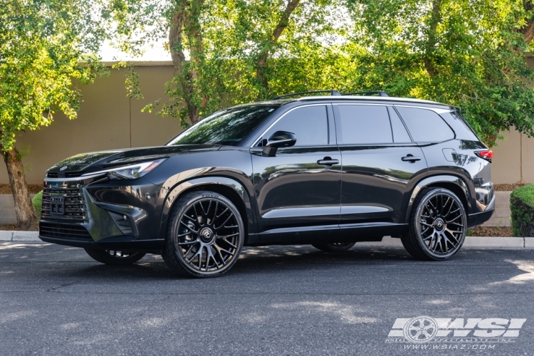 2026 Lexus TX with 24" Lexani Valor XL in Gloss Black wheels