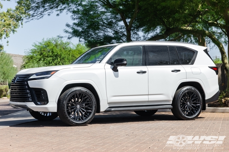 2026 Lexus LX with 22" Koko Kuture Como 12 in Gloss Black wheels