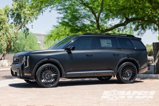 2027 Kia Telluride with 24" Koko Kuture Parlato 24-26 in Gloss Black wheels