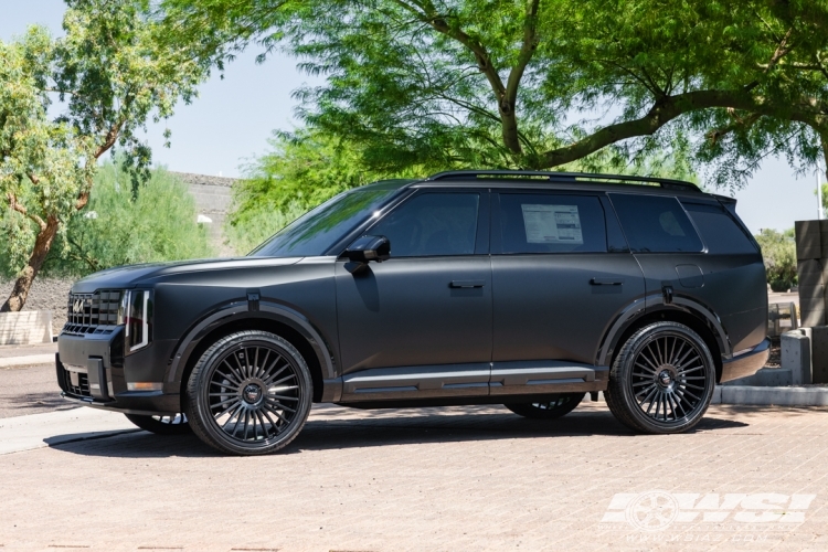 2027 Kia Telluride with 24" Koko Kuture Parlato 24-26 in Gloss Black wheels